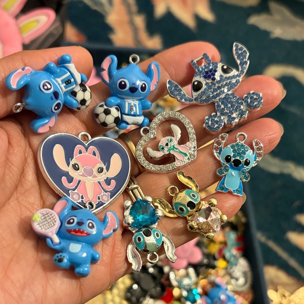 Blue Cartoon Character Charms